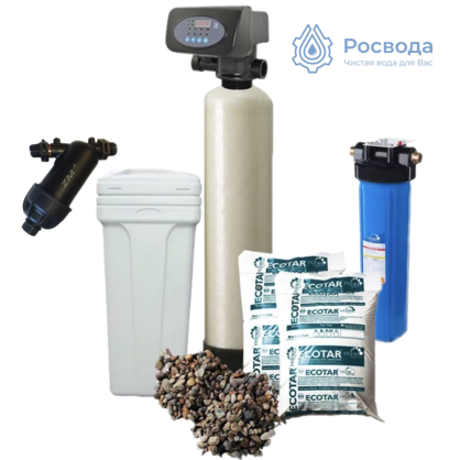 Система очистки воды Rosvoda Дачник-1 (анти жесткость и железо)